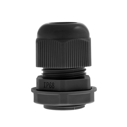 Unicrimp QCGM12BLK Black Nylon 12mm Glands 12mm 7.9mm 15mm 3 - 6.5mm x 10