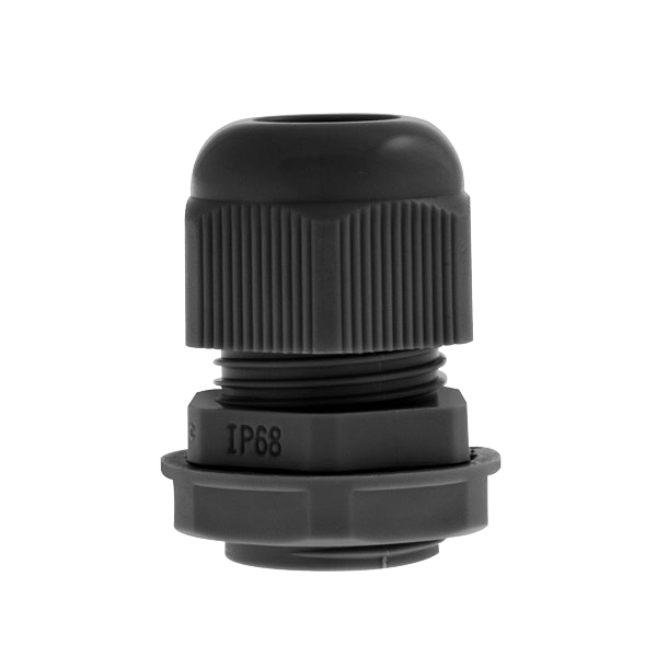 Unicrimp QCGM12BLK Black Nylon 12mm Glands 12mm 7.9mm 15mm 3 - 6.5mm x 10
