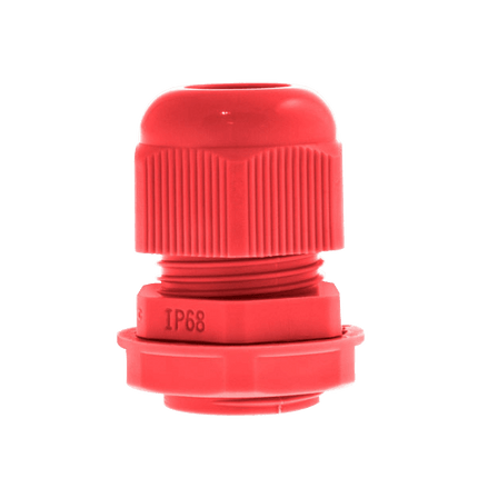 Unicrimp 32â€¯mm Red Nylon Cable Gland IP68 Pack of 10 - QCGM32RED