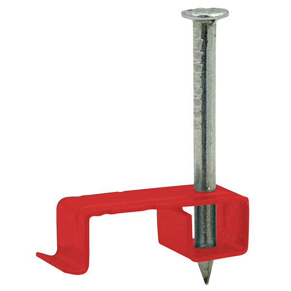 Unicrimp QMC25RD QMC Cable Clip (1-2.5mm), Pack of 100, Metal LSF T&E Red