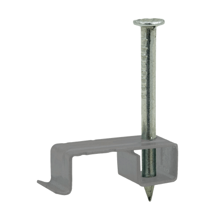 Unicrimp QMC6GY QMC Cable Clip (4-6mm), Pack of 100, Metal LSF T&E Grey
