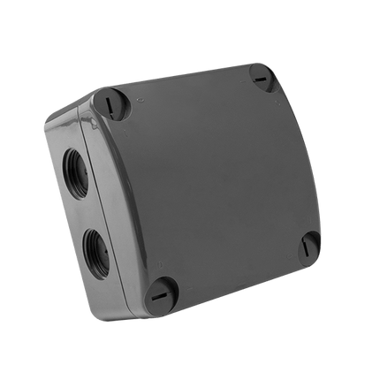 Unicrimp IP66 Weatherproof Enclosure, Anthracite Grey, 85x85x52mm - QOE8553AGY