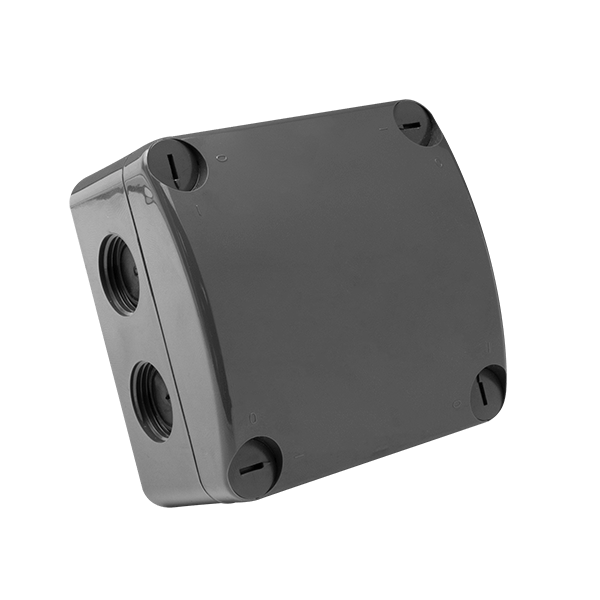 Unicrimp IP66 Weatherproof Enclosure, Anthracite Grey, 85x85x52mm - QOE8553AGY