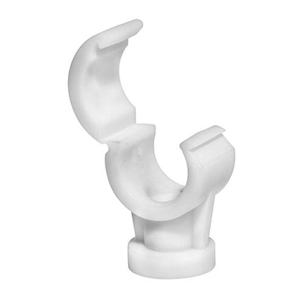 Timco Pipe Clips, Quick Lock, Single Plastic, White