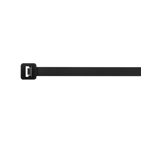 Unicrimp Q-Crimp Intermediate Black Cable Tie Pack of 100 Zip Ties (200x4.8mm) - QTB200S