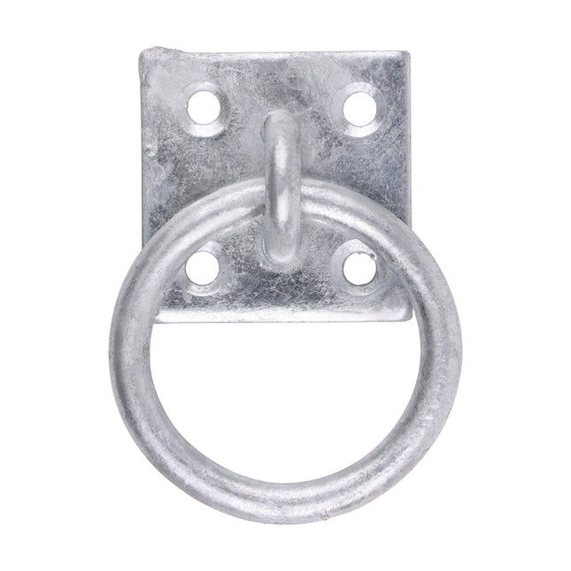 Timco Ring On Plate, Hot Dipped Galvanised Steel
