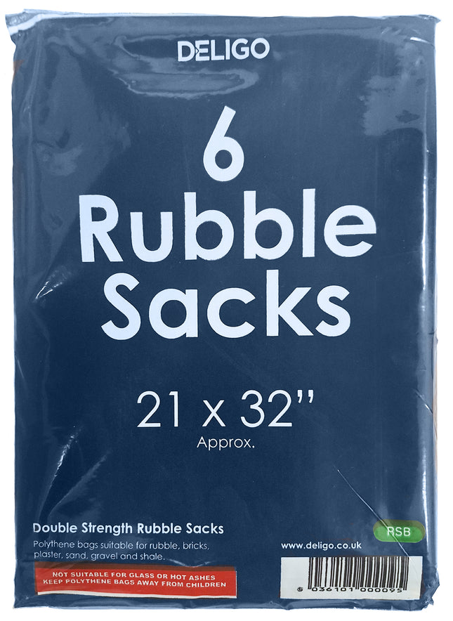 Deligo RSB Refuse Sack (21 x 32in) x 6