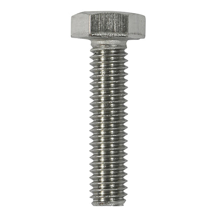 TIMCO Hex Set Screws A2 Stainless Steel Fully Threaded