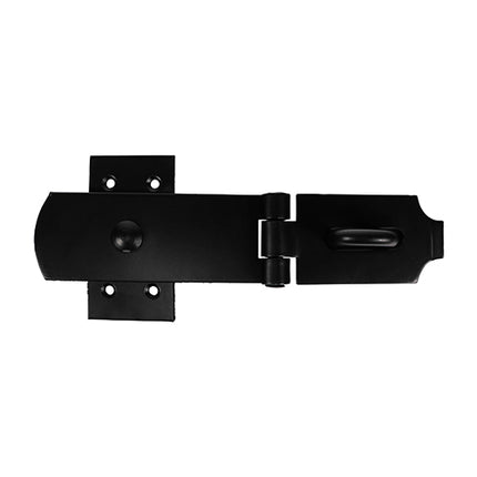 Swivel Pattern Hasp & Staple - Heavy Duty - Black