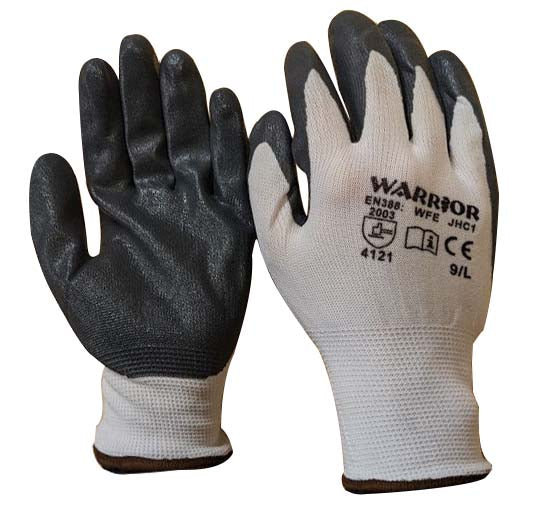 Deligo Grey Nitrile Gloves Size 9 (Medium)