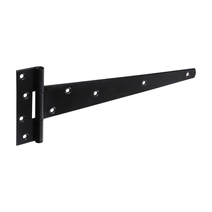 Timco Pair Of Strong Tee Hinges, Black Steel