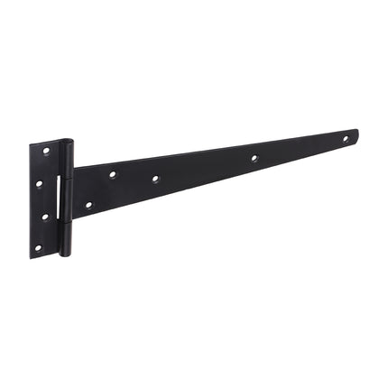 Timco Pair Of Strong Tee Hinges, Black Steel