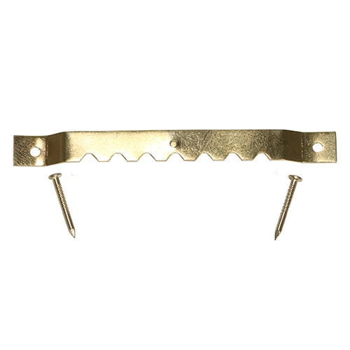 Timco Sawtooth Hangers And Nails, Electro Brass Steel