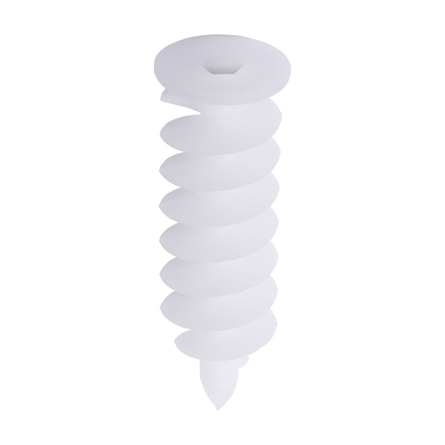Ziel-Plast Insulation Spiral Dowels Polypropylene, Plastic, White