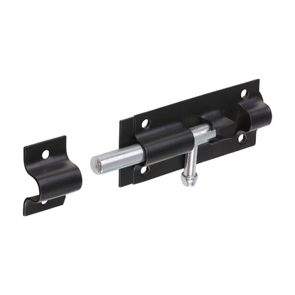 Straight Tower Bolt - Black