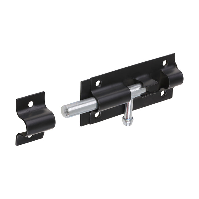 Straight Tower Bolt - Black