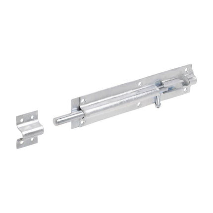 Timco Straight Tower Bolt, Hot Dipped Galvanised Steel