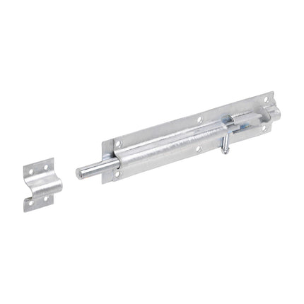 Timco Straight Tower Bolt, Hot Dipped Galvanised Steel