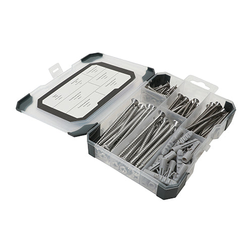 Mixed Tray - Screws, Plug & Drill Bit - A2 Stainless Steel