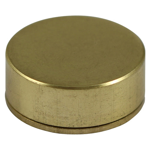 Timco Threaded Screw Caps, Solid Brass, Satin