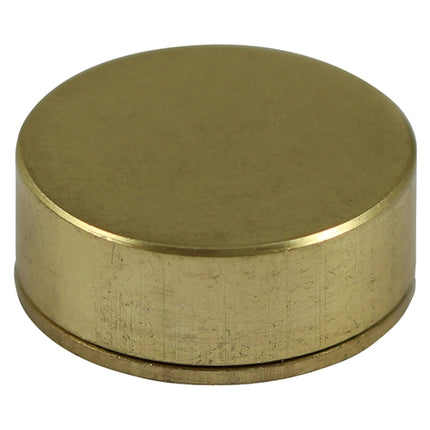 Timco Threaded Screw Caps, Solid Brass, Satin