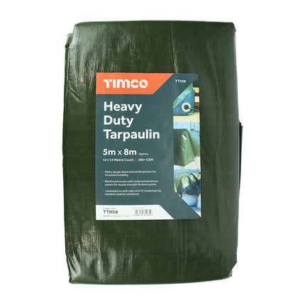 Timco Tarpaulin, Heavy Duty Green