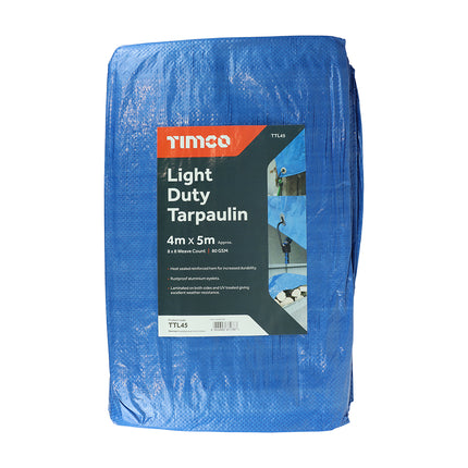 Timco Tarpaulin, Light Duty Blue