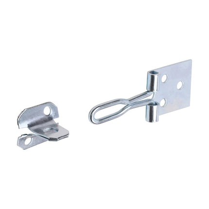Wire Pattern Hasp & Staple - Zinc