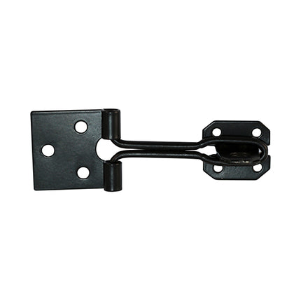 Timco Wire Pattern Hasp & Staple, Black Steel