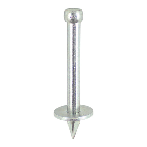 Timco Masonry Nails, Washered, Zinc Steel