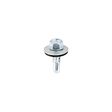 Metal Construction Light Section Screws - Hex - EPDM Washer - Self-Drilling - Zinc