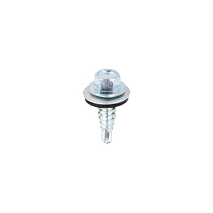 Metal Construction Stitching Screws - For Sheet to Sheet - Hex - EPDM Washer - Self-Drilling - Zinc