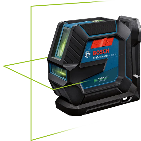 Bosch GLL2-15 15m Cross Line Laser + BM3 + Case