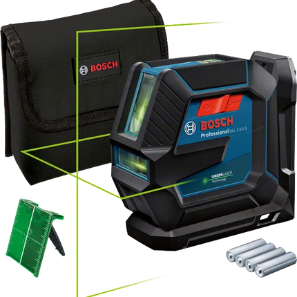 Bosch GLL2-15 15m Cross Line Laser + BM3 + Case